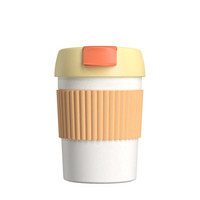 Стакан-непроливайка KissKissFish Rainbow Vacuum Coffee Tumbler Mini Yellow (Желтый) S-U35C-131
